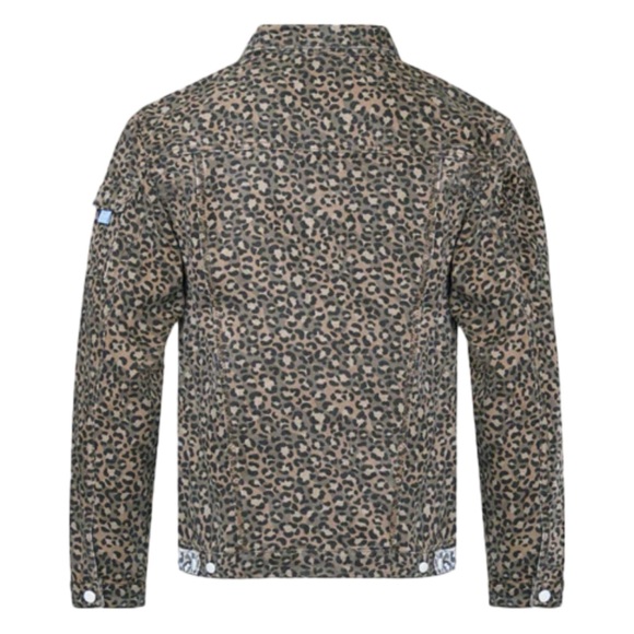 NWT THE HIDEOUT CLOTHING TROPICS LEOPARD DENIM JACKET - Picture 6 of 16